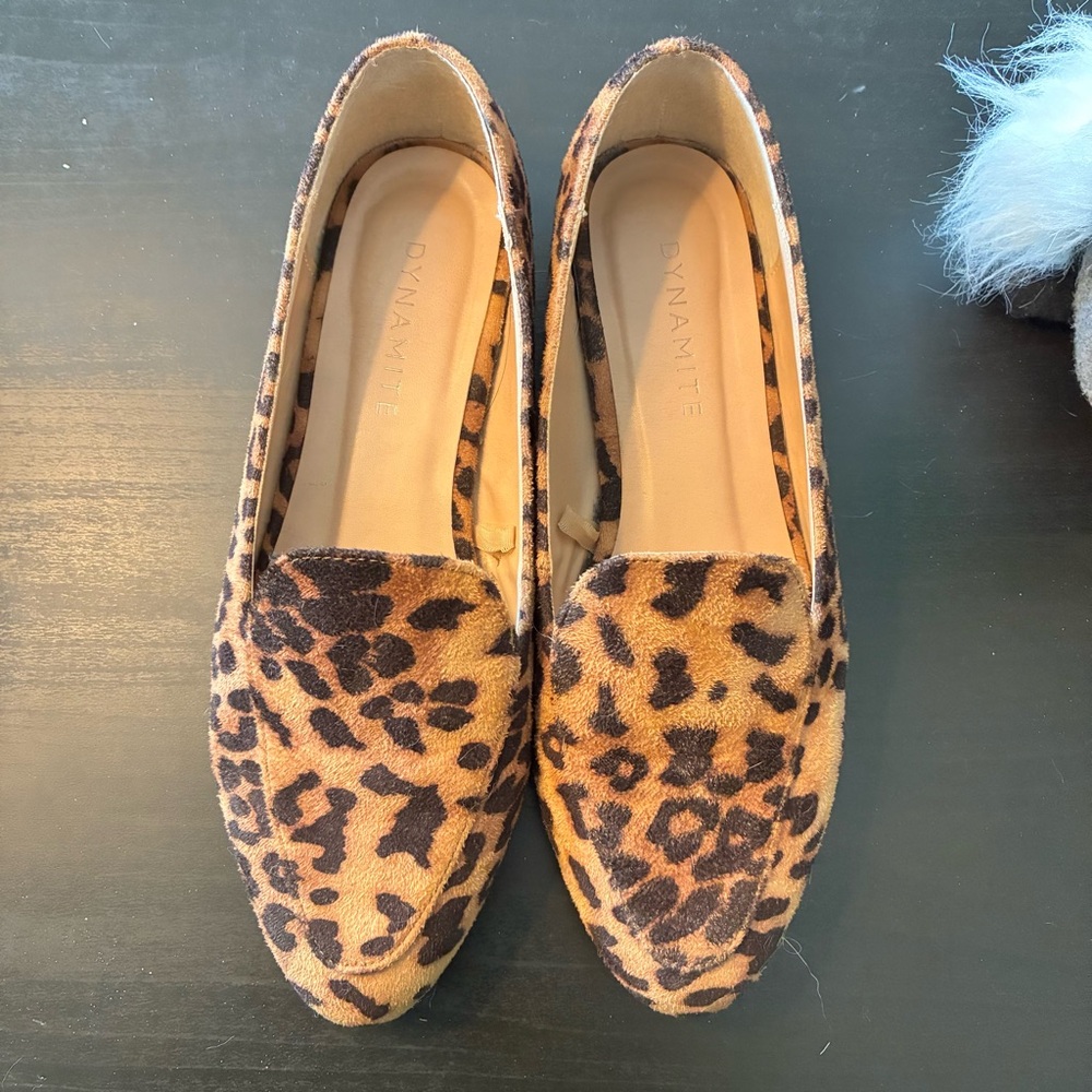 Dynamite Leopard Print Loafers - Picture 3 of 9